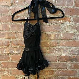Adore Me Black Corset Lingerie with Sequins